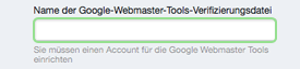 Verify Google Webmaster Tools