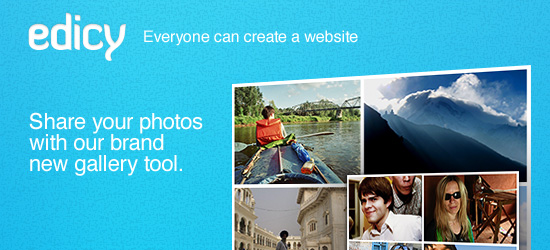 Share your photos with our brand new gallery tool